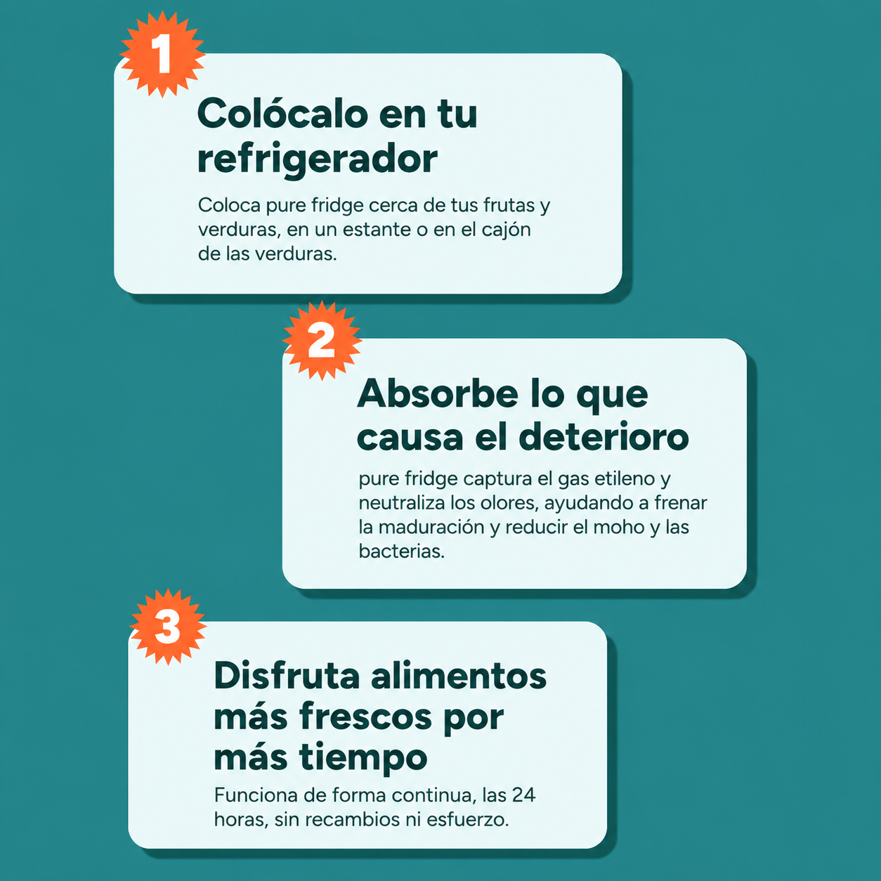 Pure Fridge | Elimina el mal olor de tu refrigerador